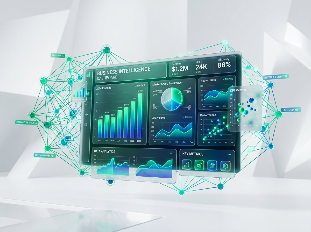 3D Data Analytics & Business Intelligence Dashboard
